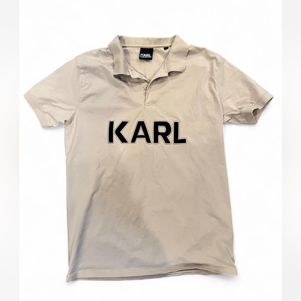 Karl Lagerfeld Beige Polo Shirt for Men